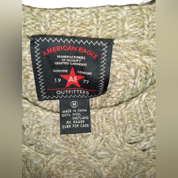 Vintage American Eagle Wool Sweater size Medium 46 - Picture 2 of 11